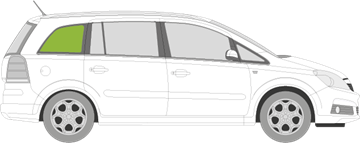Afbeelding van Zijruit rechts Opel Zafira 