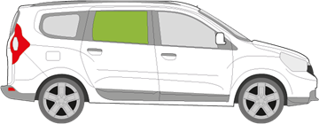 Afbeelding van Zijruit rechts Dacia Lodgy