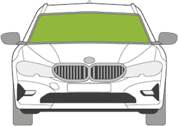 Afbeelding van Voorruit BMW 3-serie sedan sensor/grote camera