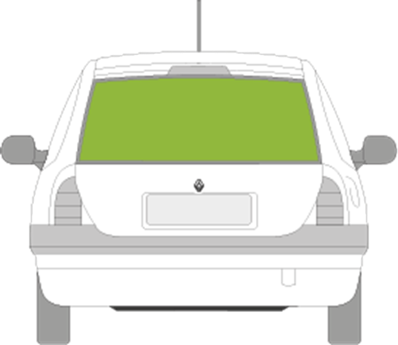 Afbeelding van Achterruit Renault Clio 5 deurs