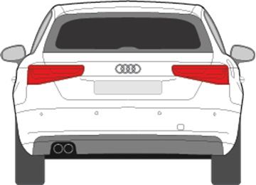 Afbeelding van Achterruit Audi A3 5 deurs (DONKERE RUIT)