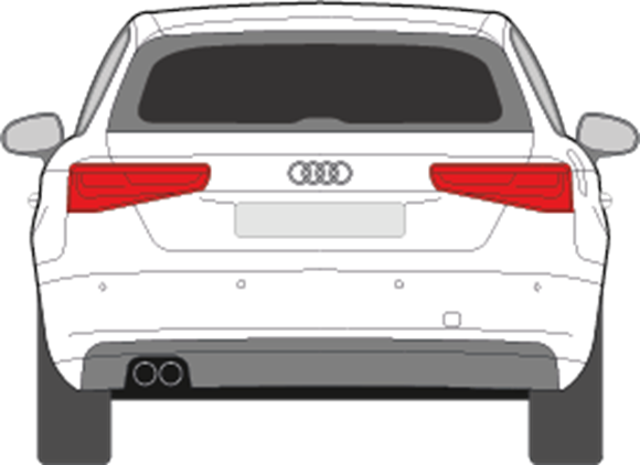 Afbeelding van Achterruit Audi A3 5 deurs (DONKERE RUIT)