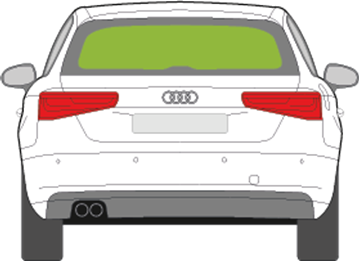 Afbeelding van Achterruit Audi A3 3 deurs