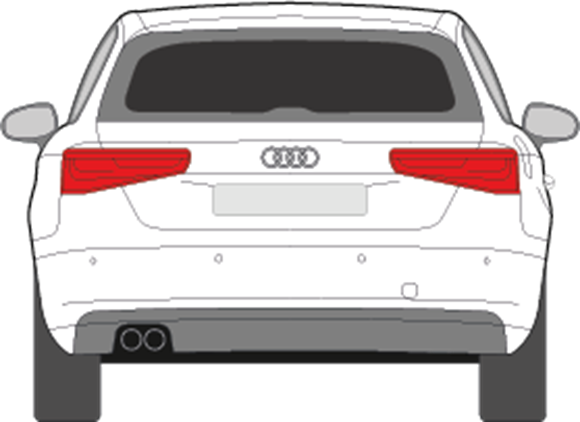 Afbeelding van Achterruit Audi A3 3 deurs (DONKERE RUIT)