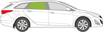 Afbeelding van Zijruit rechts Hyundai i40 break