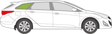 Afbeelding van Zijruit rechts Hyundai i40 break