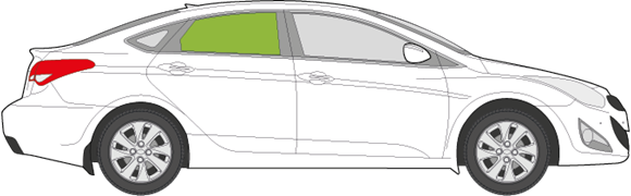 Afbeelding van Zijruit rechts Hyundai i40 sedan