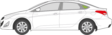 Afbeelding van Zijruit links Hyundai i40 sedan