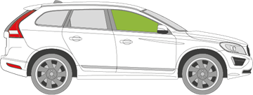 Afbeelding van Zijruit rechts Volvo XC60