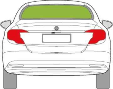 Afbeelding van Achterruit Fiat Tipo sedan