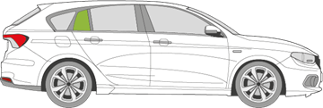 Afbeelding van Zijruit rechts Fiat Tipo break