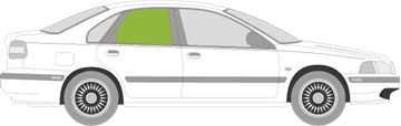 Afbeelding van Zijruit rechts Volvo S40 