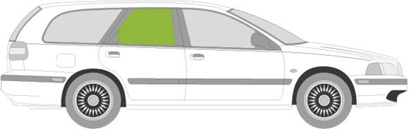 Afbeelding van Zijruit rechts Volvo V40 