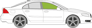Afbeelding van Zijruit rechts Volvo S80