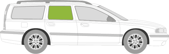 Afbeelding van Zijruit rechts Volvo V70 