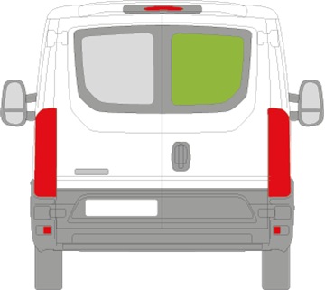 Afbeelding van Achterruit rechts Iveco Daily LAAG 