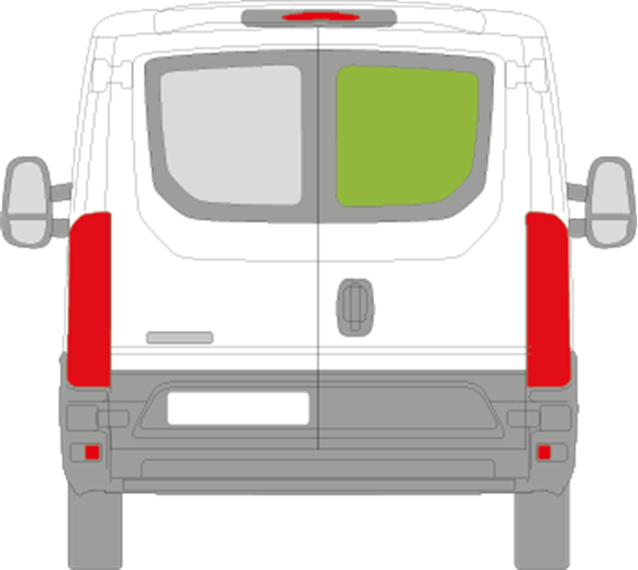 Afbeelding van Achterruit rechts Iveco Daily LAAG 