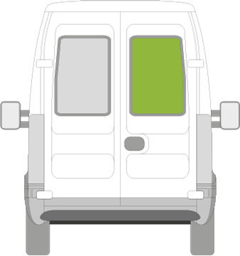 Afbeelding van Achterruit rechts Iveco Daily HOOG