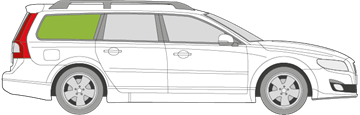 Afbeelding van Zijruit rechts Volvo V70 