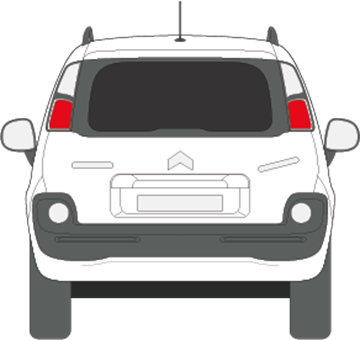 Afbeelding van Achterruit Citroën C3 Picasso (DONKERE RUIT)