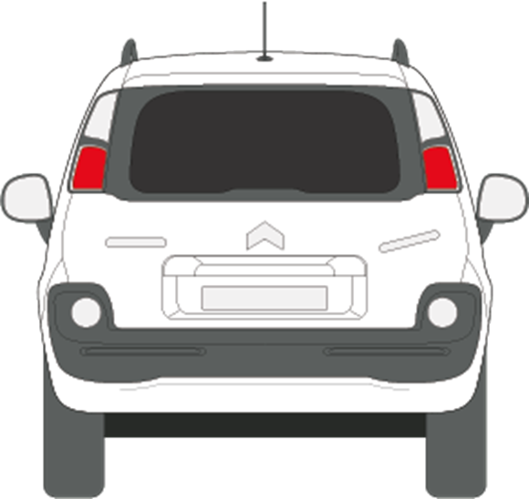 Afbeelding van Achterruit Citroën C3 Picasso (DONKERE RUIT)