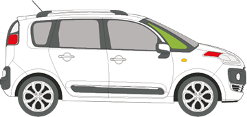 Afbeelding van Zijruit rechts Citroën C3 Picasso
