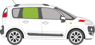 Afbeelding van Zijruit rechts Citroën C3 Picasso