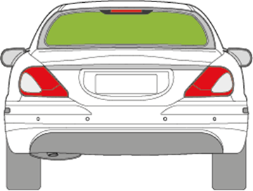 Afbeelding van Achterruit Jaguar X-Type sedan