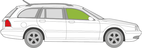 Afbeelding van Zijruit rechts Jaguar X-Type