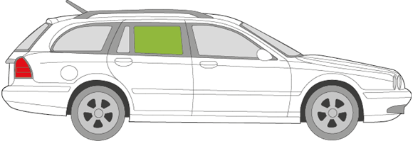 Afbeelding van Zijruit rechts Jaguar X-Type