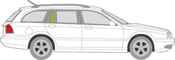 Afbeelding van Zijruit rechts Jaguar X-Type