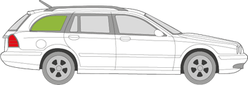 Afbeelding van Zijruit rechts Jaguar X-Type