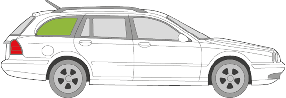 Afbeelding van Zijruit rechts Jaguar X-Type