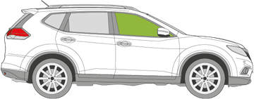 Afbeelding van Zijruit rechts Nissan X-Trail