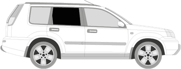 Afbeelding van Zijruit rechts Nissan X-Trail (DONKERE RUIT)