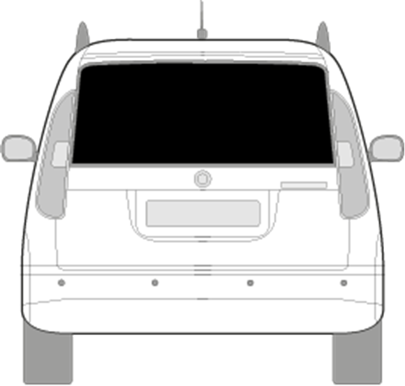 Afbeelding van Achterruit Skoda Roomster (DONKERE RUIT)