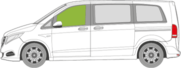 Afbeelding van Zijruit links Mercedes V-klasse