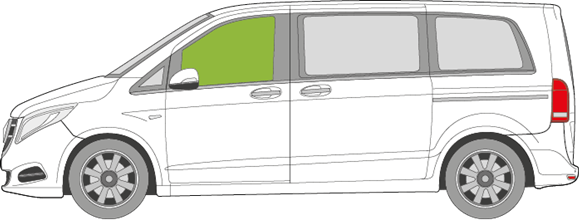 Afbeelding van Zijruit links Mercedes V-klasse