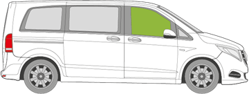 Afbeelding van Zijruit rechts Mercedes V-klasse