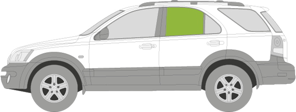 Afbeelding van Zijruit links Kia Sorento