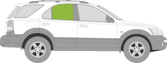 Afbeelding van Zijruit rechts Kia Sorento