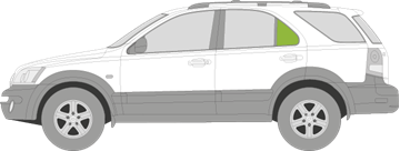 Afbeelding van Zijruit links Kia Sorento