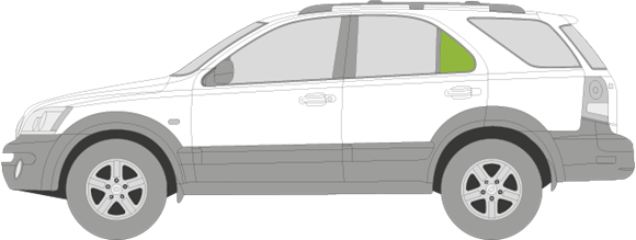 Afbeelding van Zijruit links Kia Sorento