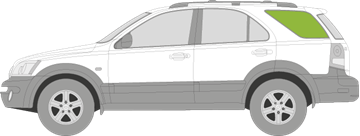 Afbeelding van Zijruit links Kia Sorento