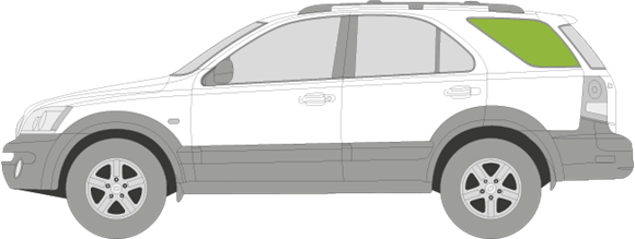 Afbeelding van Zijruit links Kia Sorento