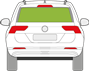 Afbeelding van Achterruit Volkswagen Tiguan All Space