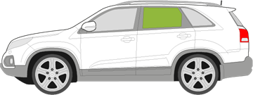 Afbeelding van Zijruit links Kia Sorento 