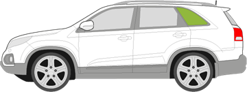 Afbeelding van Zijruit links Kia Sorento 
