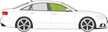 Afbeelding van Zijruit rechts Audi A6 sedan 