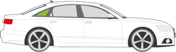 Afbeelding van Zijruit rechts Audi A6 sedan 